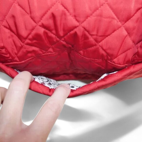 Vera Bradley Large Travel Duffel Bag Cardinal Red Performance Twill Carry On - Picture 8 of 9